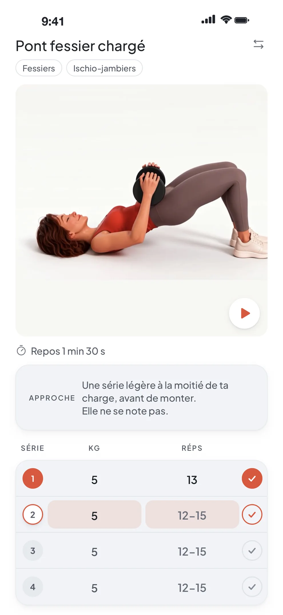 Une séance de musculation en vidéo dans Bluun